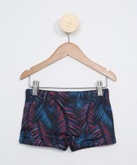 Sunga-Infantil-Boxer-Estampada-Folhagem-com-Protecao-UV50--Azul-9973903-Azul_2