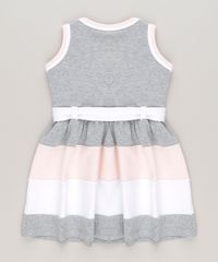 Vestido-com-Recortes-e-Laco-em-algodao---sustentavel-Cinza-Mescla-8714118-Cinza_Mescla_2