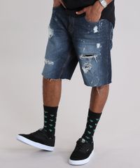 Bermuda-Jeans-Reta-Destroyed-Azul-Escuro-Azul-Escuro-8944186-Azul_Escuro_1
