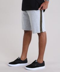 Bermuda-Relaxed-em-moletom-com-recorte-em-Tela-Cinza-Mescla-8978664-Cinza_Mescla_1