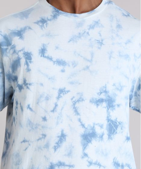 camiseta tie dye azul