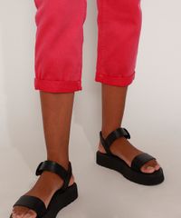Calca-de-Sarja-Feminina-Mom-Cintura-Super-Alta-com-Cinto-Pink-9971223-Pink_4