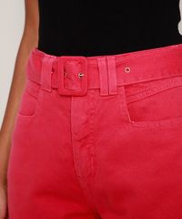 Calca-de-Sarja-Feminina-Mom-Cintura-Super-Alta-com-Cinto-Pink-9971223-Pink_6