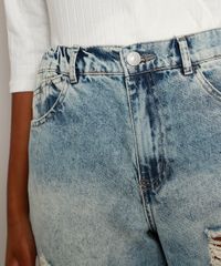 Calca-Jeans-Feminina-Mom-Cropped-Cintura-Super-Alta-Destroyed-Marmorizada-Azul-Medio-9972423-Azul_Medio_5