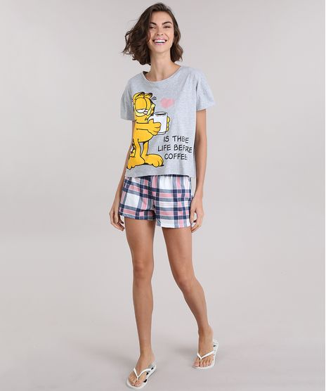 Pijama-Garfield-Cinza-Mescla-8954394-Cinza_Mescla_1