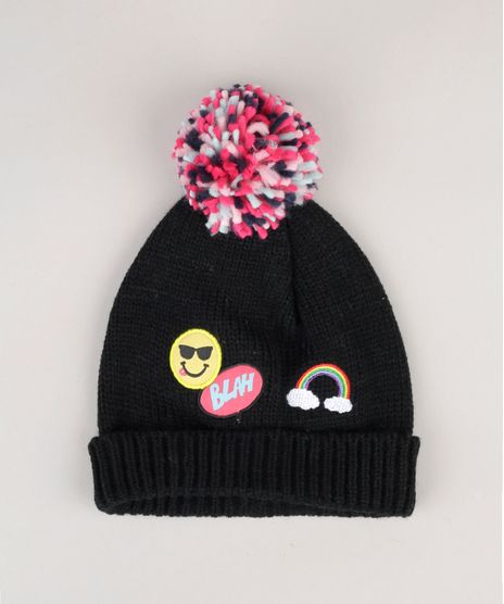 Gorro-em-trico-com-Bordado-e-Patchs-Preto-8867641-Preto_1