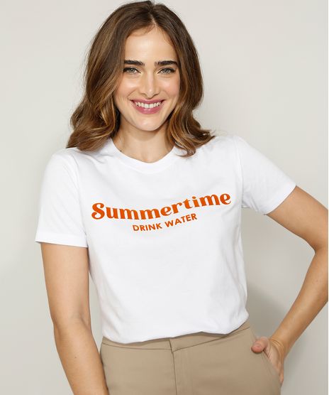 T-Shirt-Feminina-Mindset--Summertime--Flocada-Manga-Curta-Decote-Redondo-Branca-9972127-Branco_1