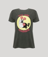 T-Shirt-Feminina-Mindset-Lata-com-Flores--You-Are-Magique--Manga-Curta-Decote-Redondo-Chumbo-9984155-Chumbo_6