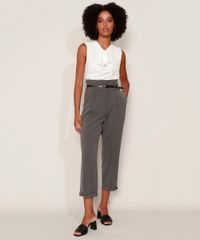 Calca-Feminina-Clochard-Cintura-Super-Alta-Alfaiatada-com-Cinto-Cinza-Mescla-Escuro-9899884-Cinza_Mescla_Escuro_3