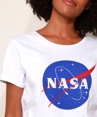 Pijama-Feminino-NASA-com-Estampa-de-Estrelas-Manga-Curta-Branco-9972301-Branco_2