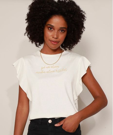 Blusa-Feminina-com-Bordado--Pe-na-Areia--e-Babado-na-Manga-Decote-Redondo-Off-White-9975887-Off_White_1