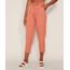 Calca-de-Crepe-Feminina-Carrot-Cintura-Alta-Alfaiatada-com-Cordao-e-Bolsos-Coral-9975884-Coral_1