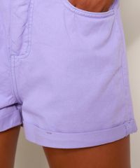 Short-de-Sarja-Feminino-Mom-Cintura-Alta-com-Barra-Dobrada-Roxo-9977087-Roxo_4