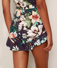 Short-Feminino-Cintura-Alta-Estampado-Floral-com-Bolsos-e-Babado-Azul-Marinho-9962367-Azul_Marinho_2