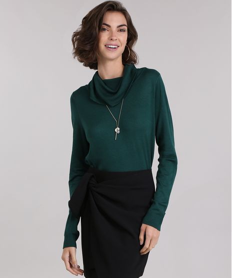 Sueter-com-Gola-Alta-Verde-Escuro-8838412-Verde_Escuro_1