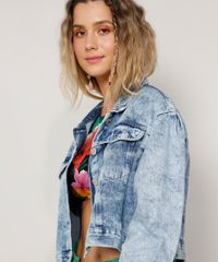Jaqueta-Jeans-Feminina-Cropped-Marmorizada-com-Bolsos-Manga-Bufante-Azul-Claro-9981721-Azul_Claro_7
