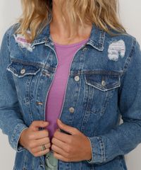 Jaqueta-Jeans-Feminina-Destroyed-Azul-Medio-9978814-Azul_Medio_4