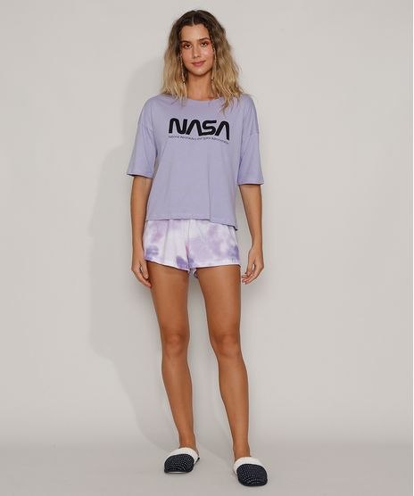 Pijama-Feminino-NASA-Manga-Curta-Lilas-9972305-Lilas_1
