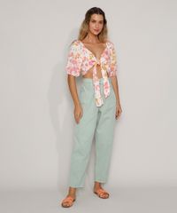 Calca-de-Sarja-Feminina-Baggy-Cintura-Super-Alta-com-Cinto-Verde-Claro-9981899-Verde_Claro_3