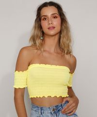 Top-Cropped-Feminino-Ombro-a-Ombro-Texturizado-Manga-Curta-Amarelo-Neon-9982609-Amarelo_Neon_5