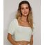 Blusa-Feminina-Cropped-Estampada-de-Margaridas-com-Lastex-Manga-Bufante-Decote-Reto-Verde-Claro-9970688-Verde_Claro_1