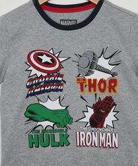 Pijama-Infantil-Os-Vingadores-Manga-Curta-Cinza-Mescla-9973718-Cinza_Mescla_2