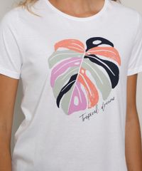 Camiseta-Feminina--Tropical-Dreams--Manga-Curta-Decote-Redondo-Off-White-9974549-Off_White_2