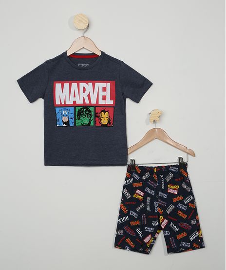 Pijama-Infantil-Marvel-Os-Vingadores-Manga-Curta-Azul-9973717-Azul_1