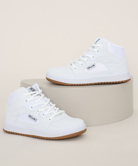 Tenis-Infantil-Ollie-Cano-Alto-com-Recortes-Branco-9973811-Branco_1 Tenis-Infantil-Ollie-Cano-Alto-com-Recortes-Branco-9973811-Branco_1