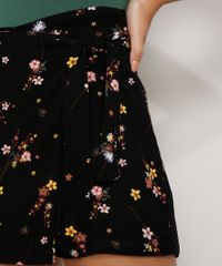 Short-Saia-Feminino-Cintura-Alta-Transpassado-Estampado-Floral-Preto-9969466-Preto_6