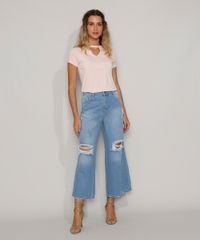Camiseta-Feminina-Basica-Choker-com-Perolas-Manga-Curta-Rose-9973887-Rose_3