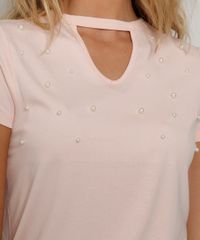 Camiseta-Feminina-Basica-Choker-com-Perolas-Manga-Curta-Rose-9973887-Rose_4