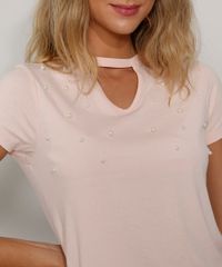 Camiseta-Feminina-Basica-Choker-com-Perolas-Manga-Curta-Rose-9973887-Rose_5