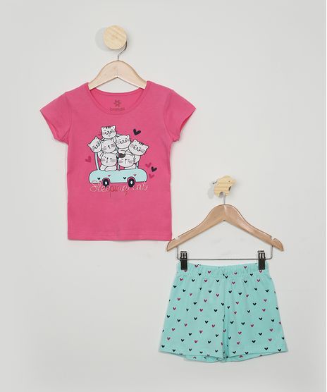 Pijama-Infantil-Brandili-Gatinhos-Manga-Curta-Rosa-Claro-9968094-Rosa_Claro_1