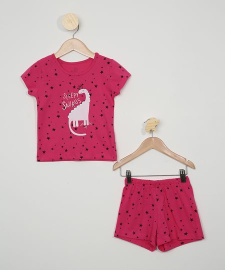 Pijama-Infantil-Brandili-Estampado-Estrelas--Sleepysaurus--Manga-Curta-Pink-9968097-Pink_1 Pijama-Infantil-Brandili-Estampado-Estrelas--Sleepysaurus--Manga-Curta-Pink-9968097-Pink_1