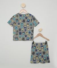 Pijama-Infantil-Brandili-Estampado-Monstrinhos-Manga-Curta-Cinza-Mescla-9968141-Cinza_Mescla_3