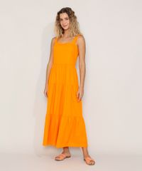 Vestido-Feminino-Longo-com-Recortes-Alca-Laco-Laranja-9976764-Laranja_1