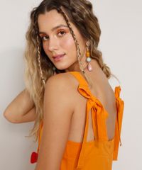 Vestido-Feminino-Longo-com-Recortes-Alca-Laco-Laranja-9976764-Laranja_5