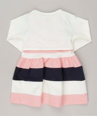 Vestido-com-recortes-e-laco---Bolero-Off-white-em-algodao---sustentavel--Rosa-9048217-Rosa_2