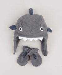Kit-de-Gorro---Luva--Tubarao--em-Plush-Cinza-8865070-Cinza_1