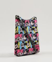 Bolsa-Estampada-Minnie-e-Mickey---elastico-de-cabelo-Preta-9060648-Preto_2