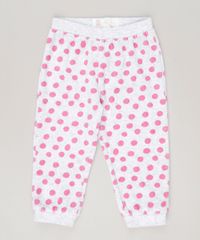 Calca-estampada-de-bolinhas-em-plush-de-algodao---sustentavel-Cinza-Mescla-8859401-Cinza_Mescla_1