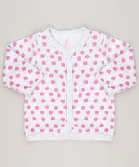 Cardigan-estampado-de-bolinhas-em-plush-de-algodao---sustentavel-Cinza-Mescla-8859159-Cinza_Mescla_1