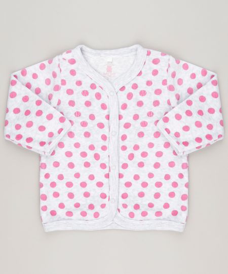 Cardigan-estampado-de-bolinhas-em-plush-de-algodao---sustentavel-Cinza-Mescla-8859159-Cinza_Mescla_1