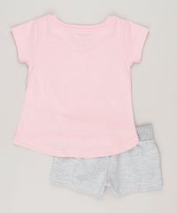 Conjunto-Minnie-de-Blusa-Rosa---Short-em-moleton-Cinza-Mescla-9083804-Cinza_Mescla_2