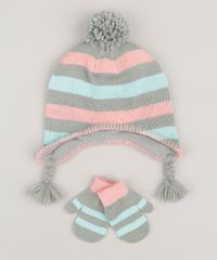 Kit-de-Gorro---Par-de-Luvas-em-Trico-Listrado-Cinza-8868157-Cinza_1