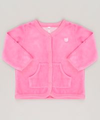 Cardigan-em-plush-de-algodao---sustentavel-Pink-8859159-Pink_1