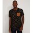 Camiseta-Masculina-Estampada-Floral-com-Bolso-em-Suede-Manga-Curta-Gola-Careca-Preta-9966703-Preto_1