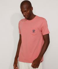 Camiseta-Masculina-com-Bolso--Life-is-Better-Underwater--Manga-Curta-Gola-Careca-Coral-9977472-Coral_1