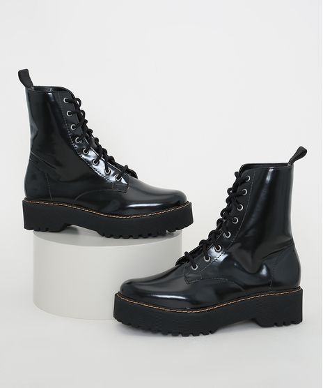 Coturno-Feminino-Oneself-Envernizado-Cano-Medio-Preto-9983013-Preto_1